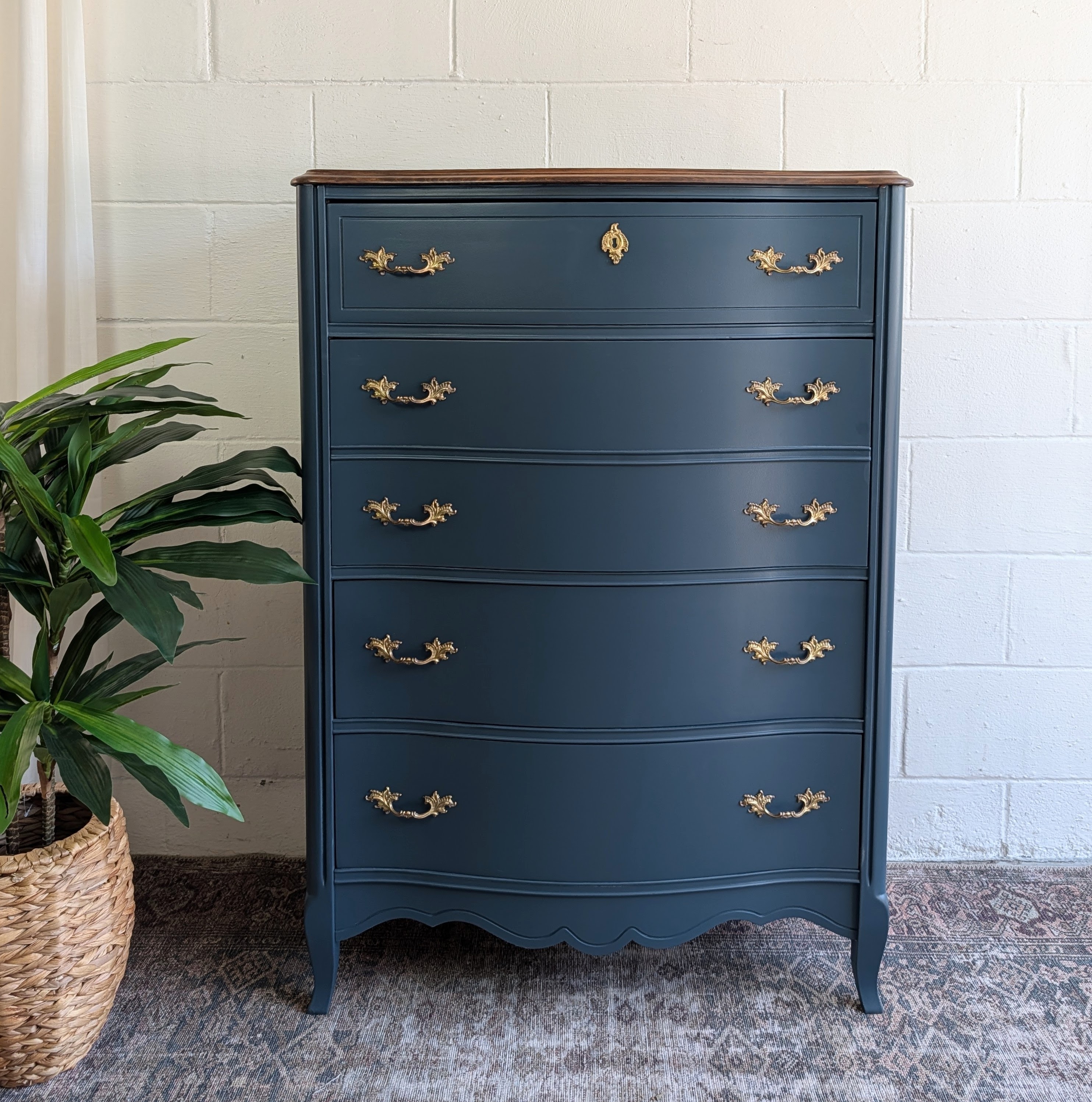 Restored vintage furniture available from Moss + Amber Restored